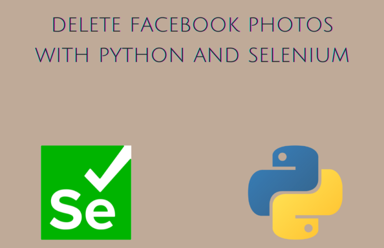 Python script to delete Facebook photos with Selenium