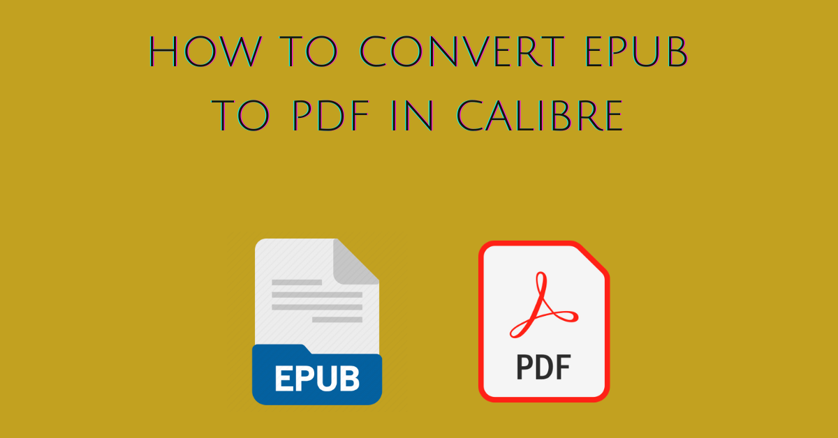 How to convert epub to pdf