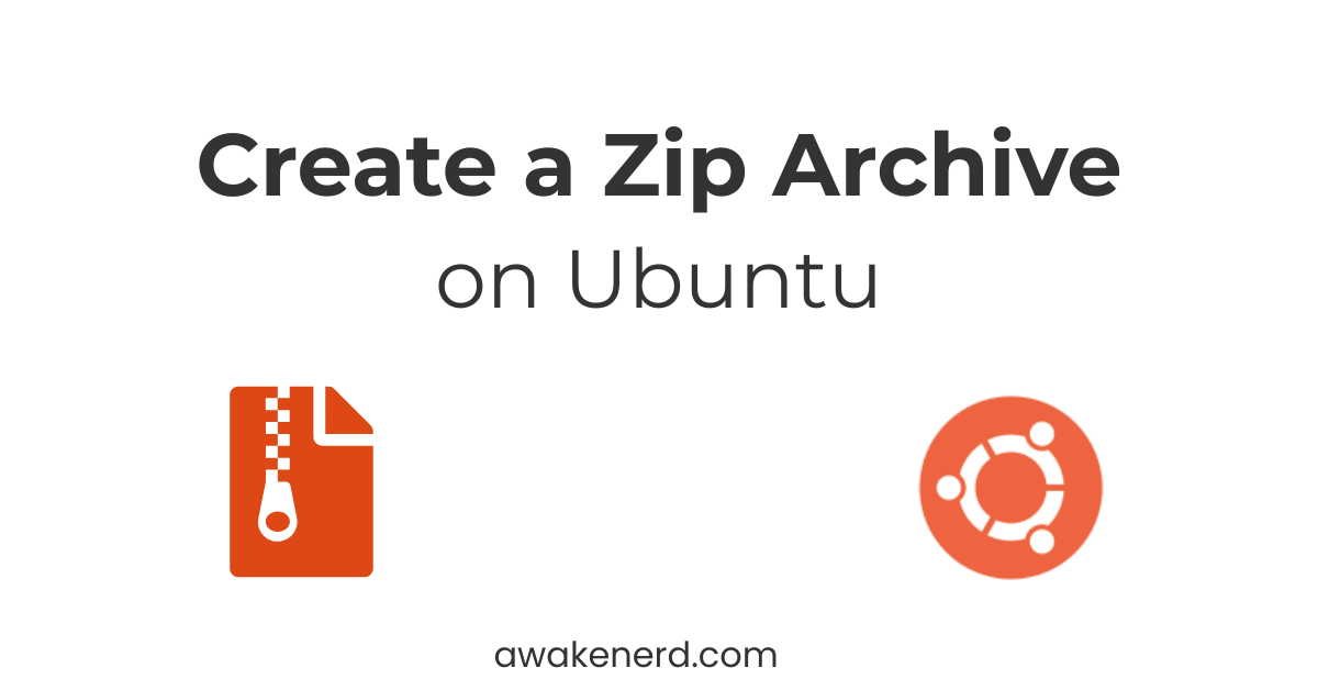 How to create a zip archive on Ubuntu