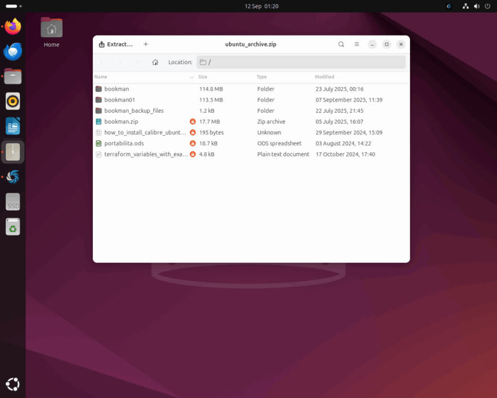 how to create a zip archive on ubuntu