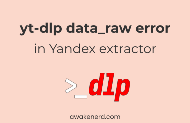 Fix Yandex data_raw extraction error in yt-dlp