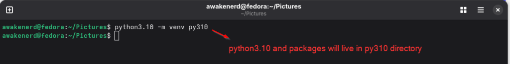 install python on fedora 43