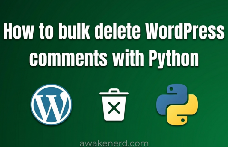 How to Bulk Delete WordPress Pending Comments Using Python