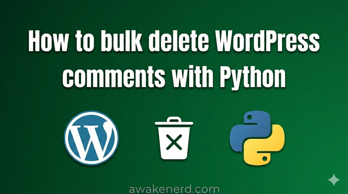 How to Bulk Delete WordPress Pending Comments Using Python