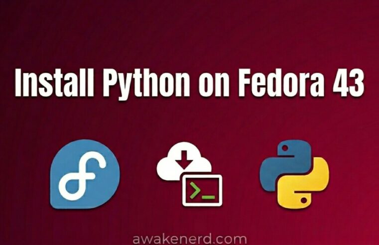 Install Python on Fedora 43