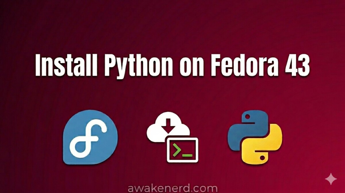 Install Python on Fedora 43