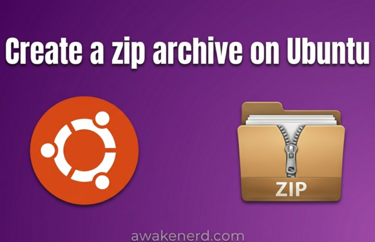 How to create a zip archive on Ubuntu