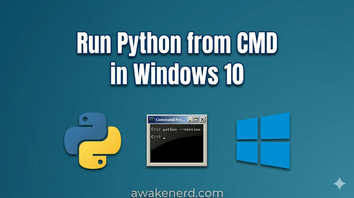 How to run Python from CMD in Windows 10