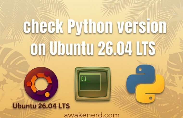 How to check Python version on Ubuntu 26.04 LTS for beginners
